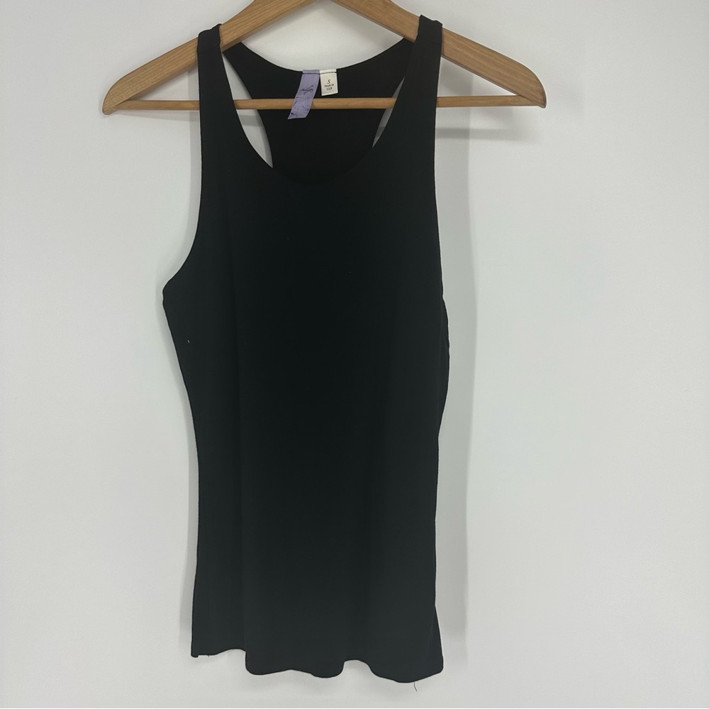 Alya Black Racerback Top Size S